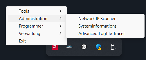 Modulauswahl des SB Clienttools