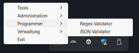 Hauptansicht des SB Clienttools